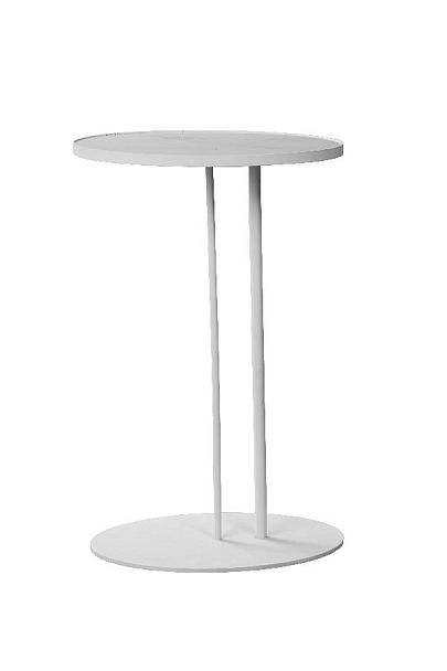 Журнальный столик Stone овальный 015, белый (арт. 015 А015.2 D01) - Вид 1