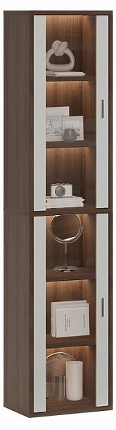 Шкаф-витрина Домино СУ(ш1в2)+2ФС Белый/Шамони - Вид 2