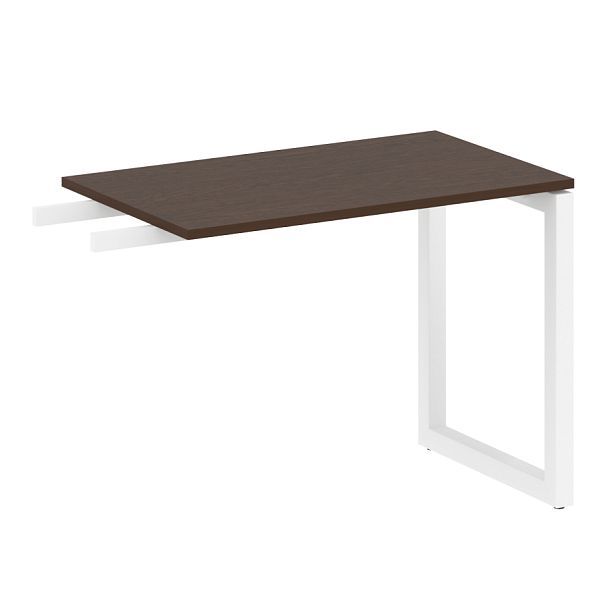 Metal System Quattro Приставной элемент на О-образном м/к 50БО.ПР-3 Венге/Белый металл 1000*600*750 - Вид 1