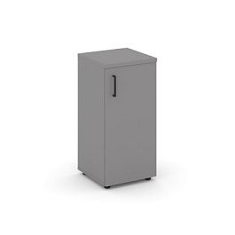 Стайл Проджект Шкаф низкий узкий правый (1 низкий фасад ЛДСП) SN.STU.E-301(R) Серый Пепел/Черный Руч - Фото предпросмотра