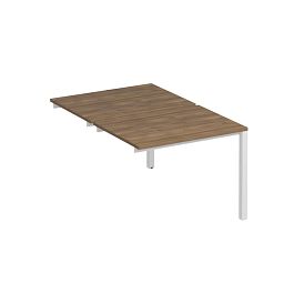 Секция стола рабочей станции на металлокаркасе КФ (2х100) Комфорт КФ К.Б1 1143-1 ШТ дуб шамони темный / белый - Фото предпросмотра