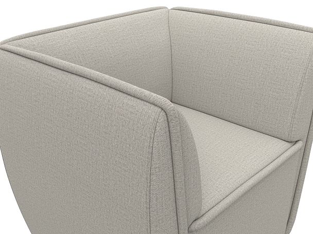 Кресло Бергамо Рогожка бежевый - Вид 4