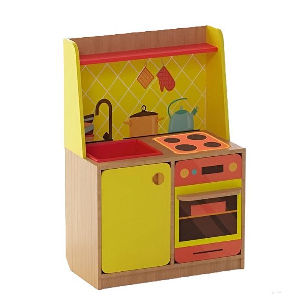 Игровая кухня Машенька, цветной фасад - Вид 1