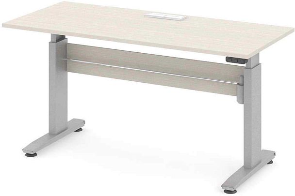 Стол офисный рабочий С-ТРС48 "Трансформер"  ПК-ТРС-СТ180Х80КК/ЭРД-В1-30 дуб альпийский - Вид 1