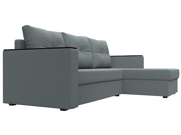 Диван угловой Атланта Лайт Б/С правый угол Рогожка серый - Вид 3