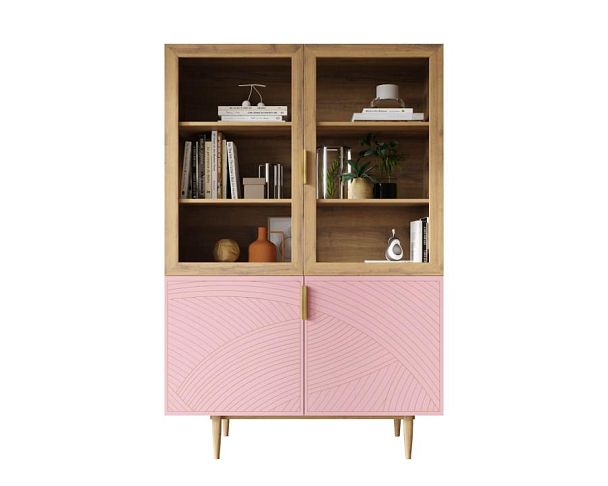 Буфет с двумя дверками Line LN11/GR1/pink - Вид 1