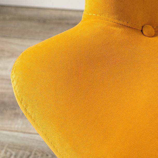 Кресло Хайбэк желтый/т.орех - Вид 15