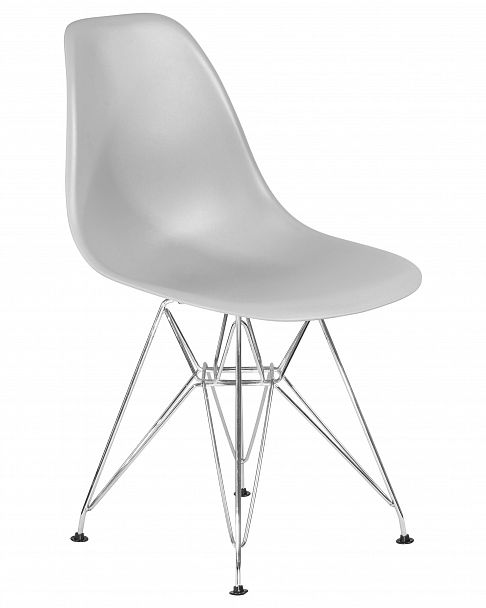 Стул обеденный DOBRIN DSR (ножки хром, цвет светло-серый (GR-01)) - Вид 2