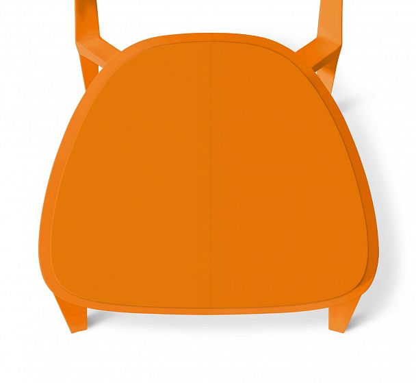 Стул Sheffilton SHT-S111-P оранжевый/оранжевый, стопируемый - Вид 7