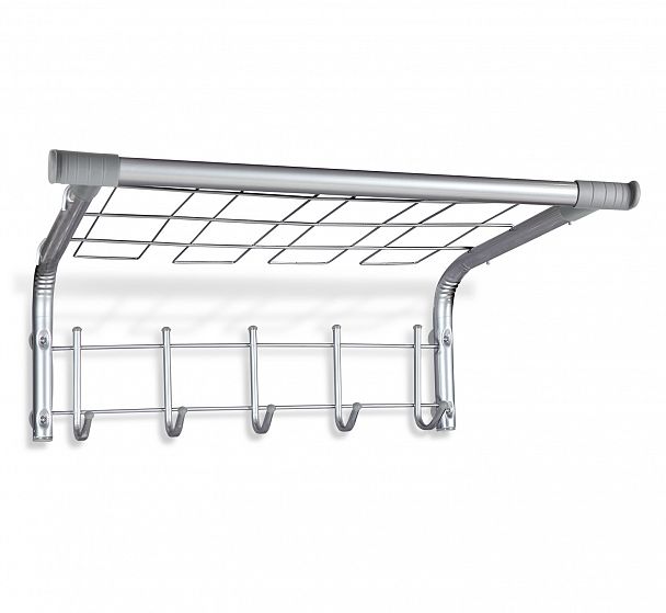 Вешалка Sheffilton SHT-WH7 хром лак/серый - Вид 1