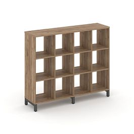 Стайл Проджект Каркас стеллажа 3 яр. SN.KS-340 Дуб Табак/Металл Антрацит 1488*400*1248 - Фото предпросмотра