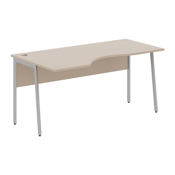 Стол прямой СА-1P(L) Мокачино/Алюминий 1400х900х755 IMAGO PLUS - Вид 1
