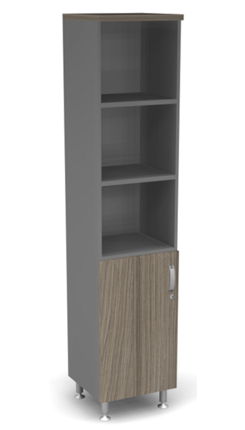 Пенал полузакрытый L,R Берлин Дрифтвуд/Серый ШК5-45 (L/R) - Вид 2