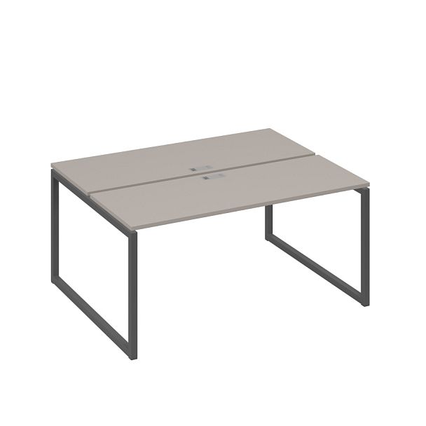 Рабочая станция каркасе QUATTRO (2х160) A4 А4 Б4 172 БП мокко премиум / металлокаркас антрацит - Вид 1