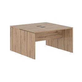 Стол двойной ED2ST 1367 Дуб Денвер светлый/Мокко 1360х1346х750 EDIS - Фото предпросмотра