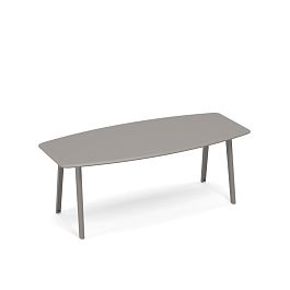 Стол для переговоров фигурный METAL Time metal ТМ М1 144 мокко премиум - Фото предпросмотра