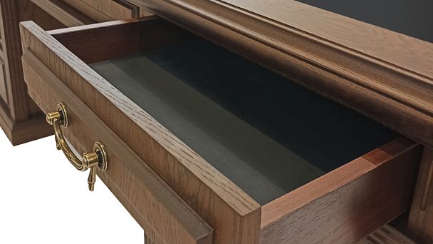 Приставка угловая левая Ministry 102x82x80 дуб шоколад - Вид 23