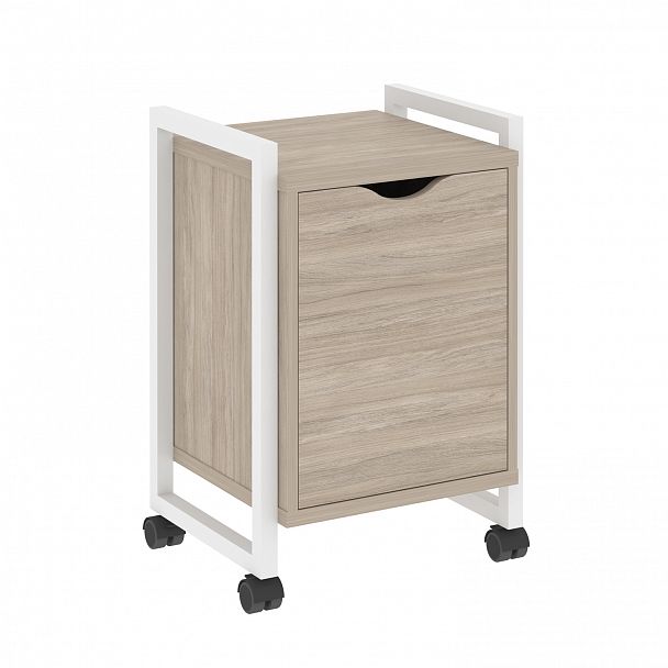 Тумба на колесах "Loft" VR.L-T2.K дуб аттик/белый - Вид 1