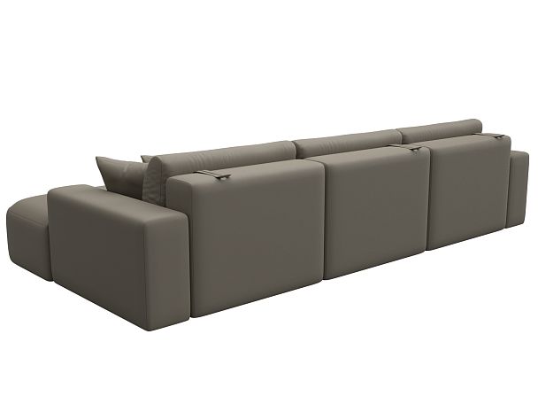 Диван угловой Лига-036 НПБ Классик Лонг правый угол Экокожа бежевый - Вид 6