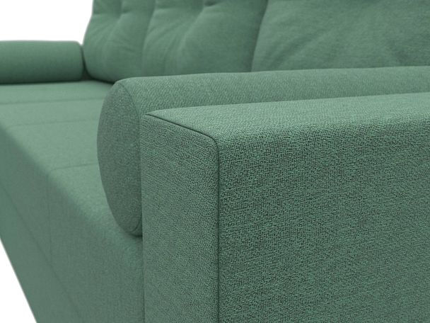 Диван угловой Верона Лайт левый угол Рогожка зеленый - Вид 4