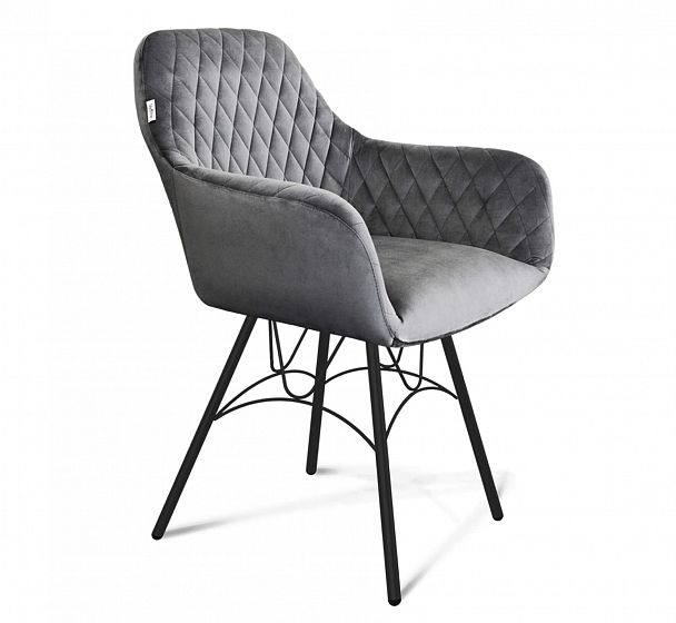 Стул Sheffilton SHT-ST38/S100 угольно-серый/черный муар - Вид 2