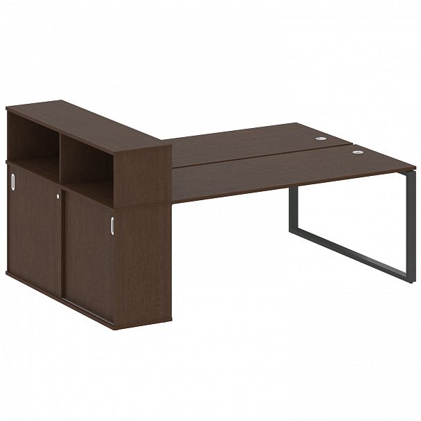 Рабочая станция "Metal System" БО.РС-СШК-2.5 венге/антрацит - Вид 1
