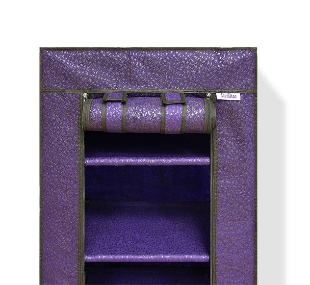 Стеллаж с чехлом Sheffilton SHT-SS15-P черный/сине-фиолетовый - Вид 4