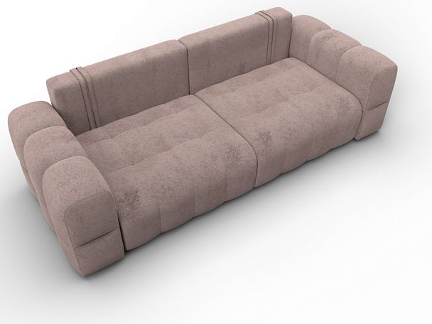 Диван прямой Лига-110 НПБ Велюр бежевый - Вид 7