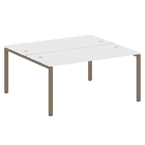Metal System Р. ст. на П-образном м/к БП.РАС-СП-2.4 Белый/Мокко металл 1600*1475*750 - Вид 1