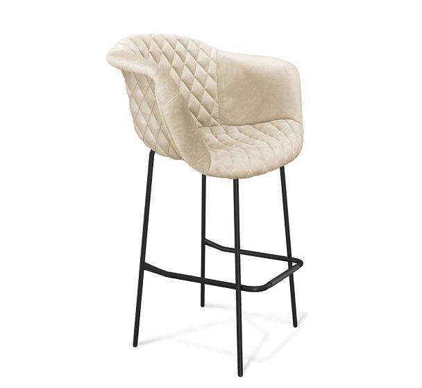 Стул барный Sheffilton SHT-ST31-C4/S29 кремовый/черный муар - Вид 1