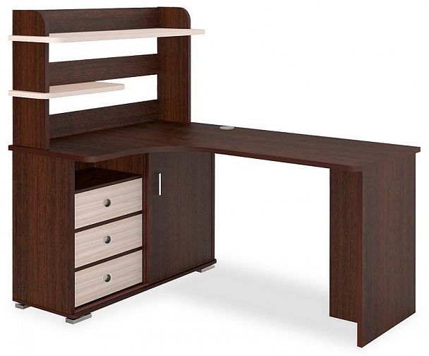 Стол компьютерный Домино СР-165 Венге/Карамель левый - Вид 1