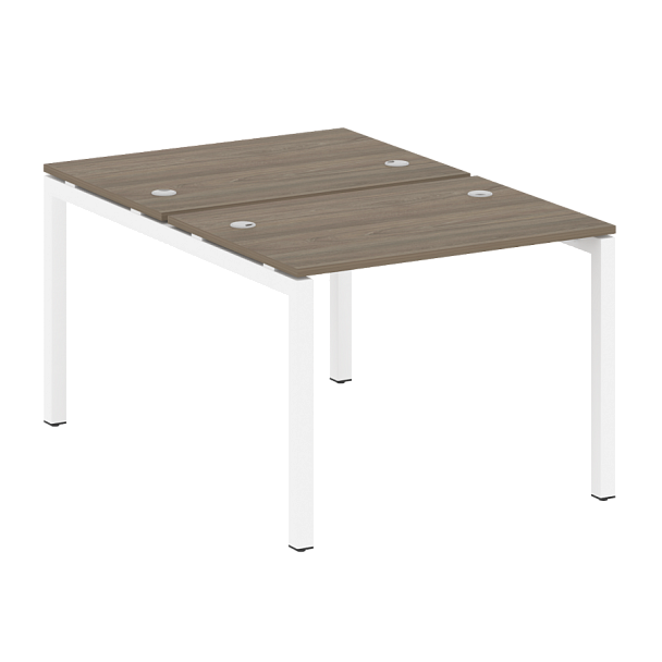 Metal System Quattro Р. ст. на П-образном м/к 50БП.РАС-СП-2.1 Вяз/Белый металл 1000*1475*750 - Вид 1