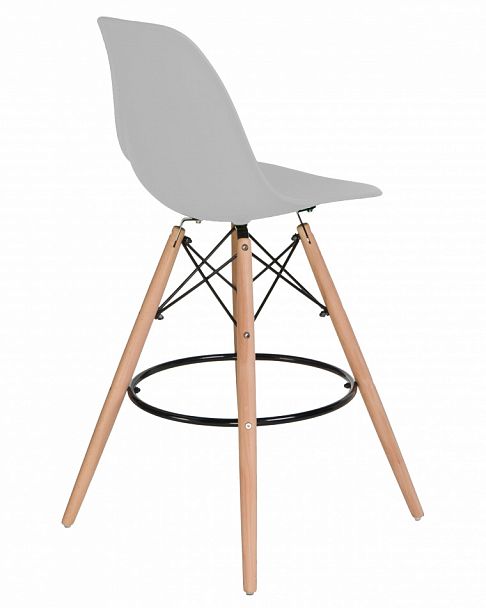 Стул барный DOBRIN DSW BAR (ножки светлый бук, цвет сиденья светло-серый (GR-01)) - Вид 5
