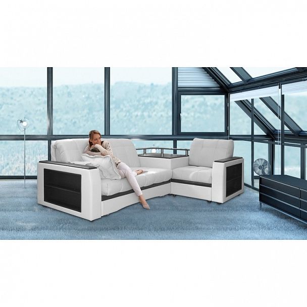 Диван угловой "Эллада 8" модульный с тумбой 200 - Вид 6