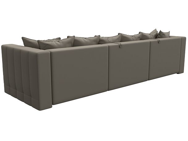 Диван угловой Лига-052 НПБ Лонг угол универсальный Экокожа бежевый - Вид 5