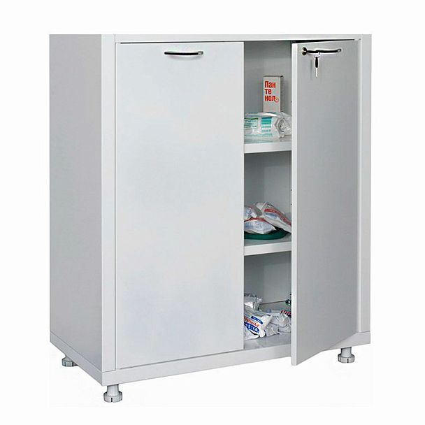 Шкаф медицинский 2-створчатый HILFE "МД 2 1780/SG" 1850х800х400 мм, стекло, белый, S26199205509 - Вид 4