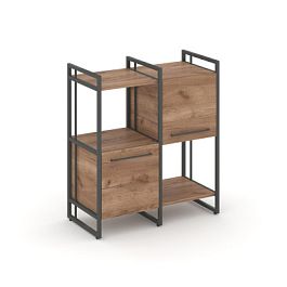 Rift Шкаф комбинированый RF.NS-005 Дуб Табак/Металл Антрацит 820*396*924 - Фото предпросмотра