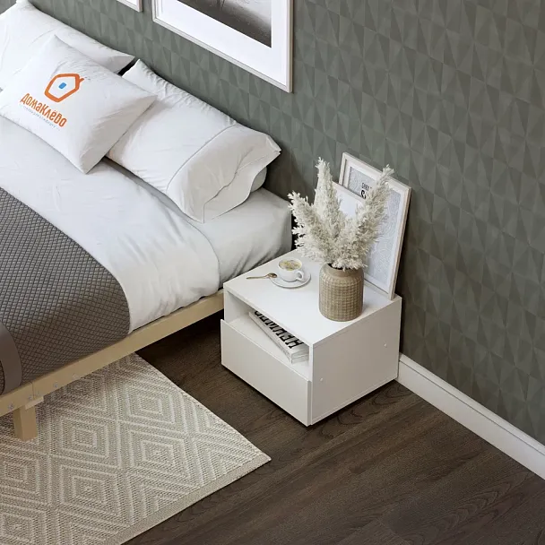 Тумба прикроватная Эмили, белый - Вид 4