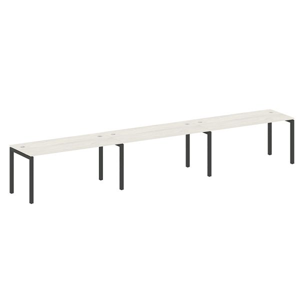 Metal System Quattro Р. ст. на 3 раб. места на П-образном м/к 50БП.СМ-3.4 Дуб наварра/Антрацит металл 4800*720*750 - Вид 1