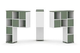 Concept Надставка высокая CN.DNV-001 Кобо/Белый Бриллиант/Металл Белый 1099*350*1486 - Фото предпросмотра