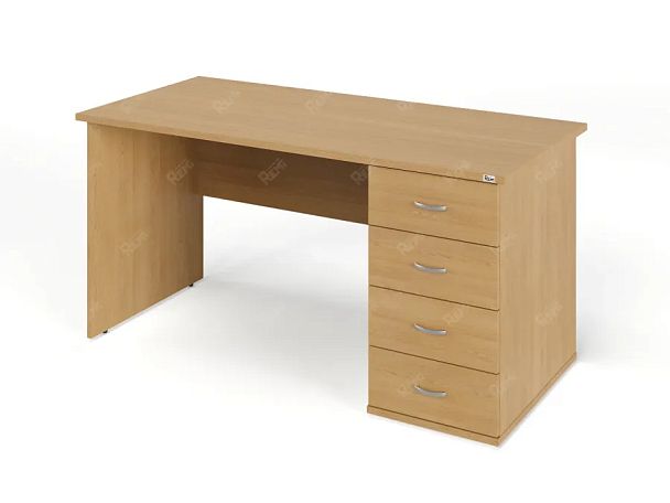 ЛАЙТ / LIGHT RLG008-15x7R Однотумбовый стол 150x70x75 Бук - Вид 1