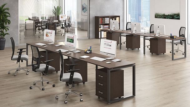 Удлинитель бенч-системы Trend Metal 160x123x75 светлый дуб - Вид 5