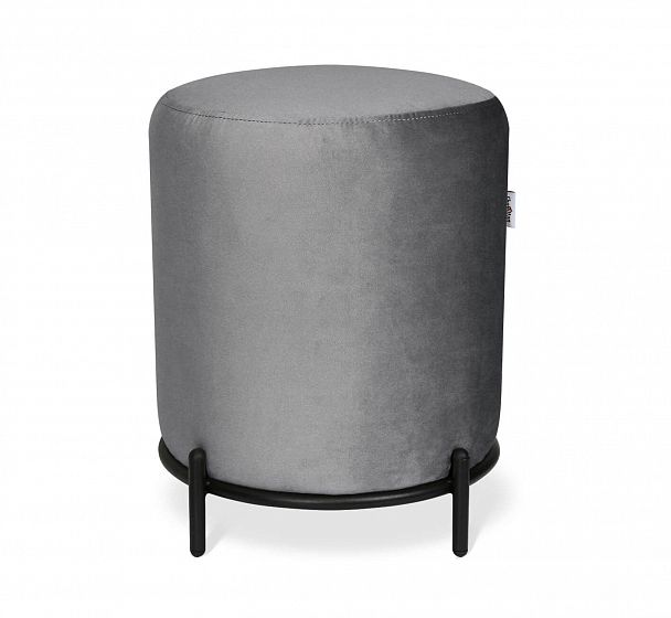 Пуф Sheffilton SHT-B6 угольно-серый/черный муар - Вид 2