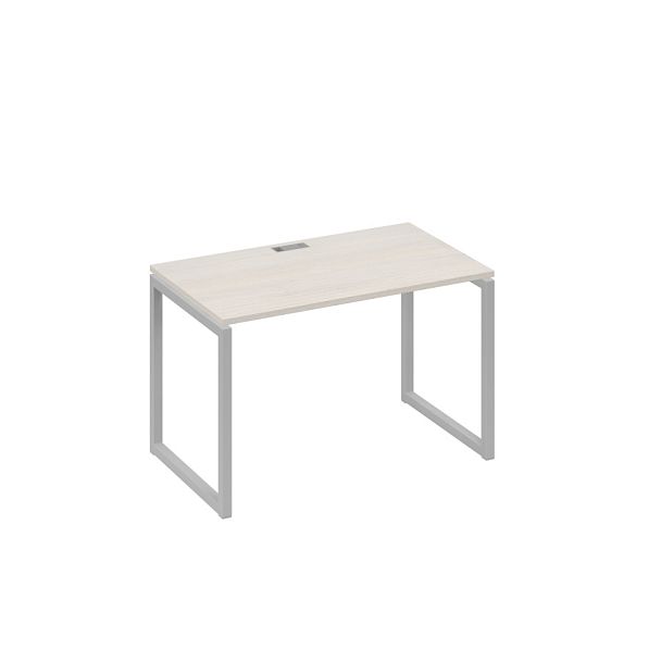 Стол письменный на металлокаркасе QUATTRO A4 А4 Б4 013 БП дуб / металлокаркас серый - Вид 1