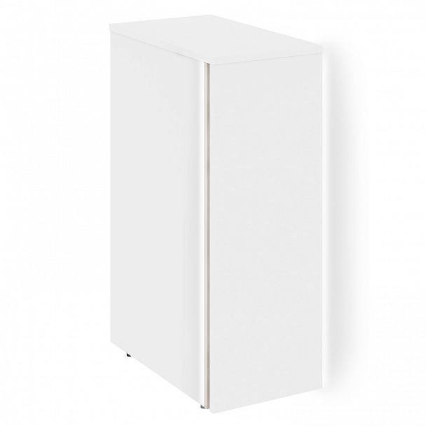 Тумба с подсветкой 4 ящика завершающая "Onix" O.R-TV-4.S дуб аттик/белый - Вид 4