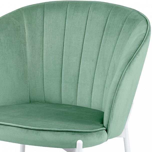 Комплект кухонных стульев Миэль мятный велюр/белый, 3 шт. - Вид 6