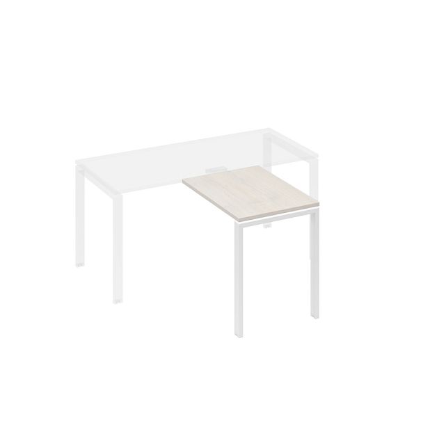 Брифинг-приставка с каркасом UNO A4 А4 Б1 071 БП дуб / металлокаркас белый - Вид 1