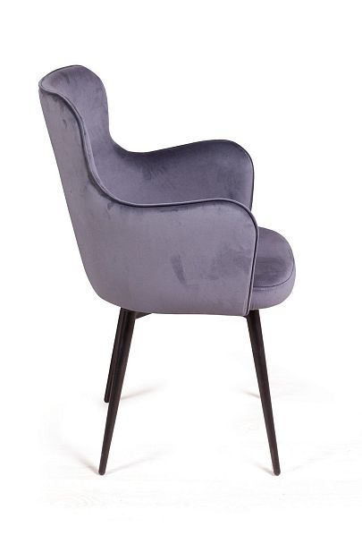 Стул King, поворотный на 90 градусов, функция возврата, антишум, бархат серый 27 - Вид 6