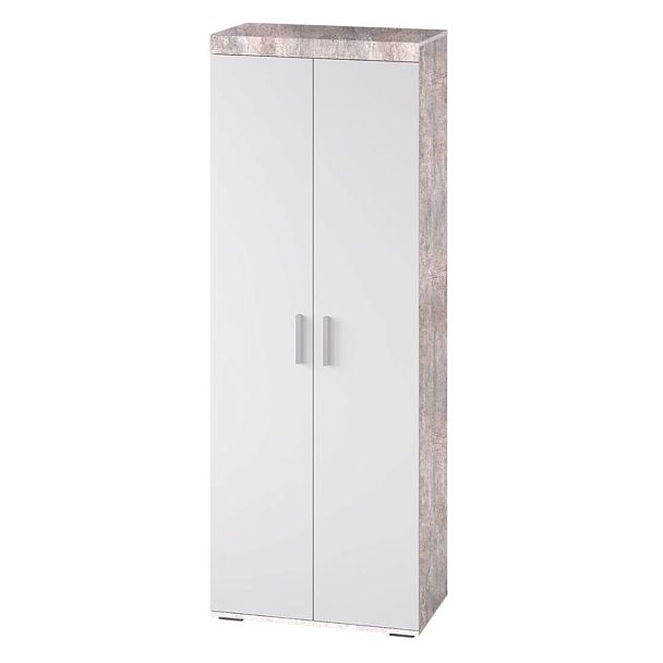 "Инстайл" ШК-29 бетон/белый - Вид 1