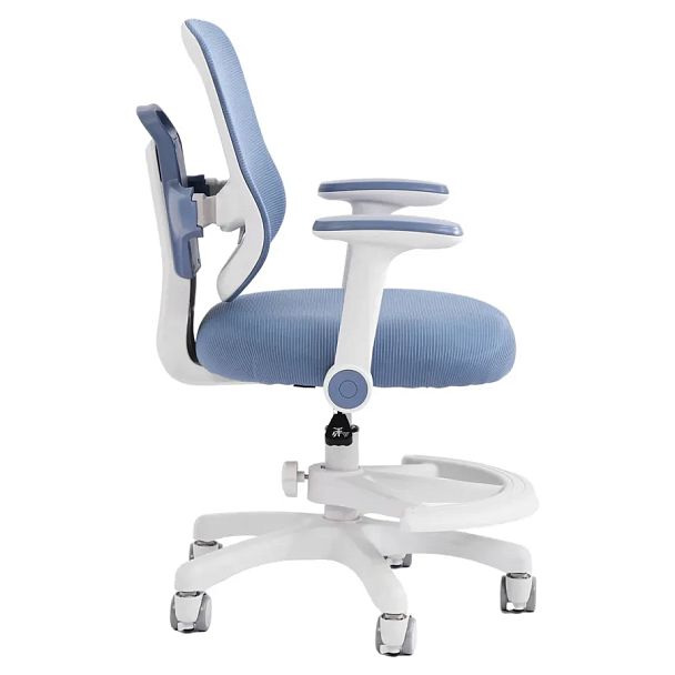 Кресло детское с подставкой для ног BRABIX KIDS "MG-215", сетка/ткань TW, голубое, 533312 - Вид 3